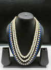 Blue Colour Groom Mala Indian Sparkly ForFunctions And Wedding Wear Latest New Mala Collection SRM-014